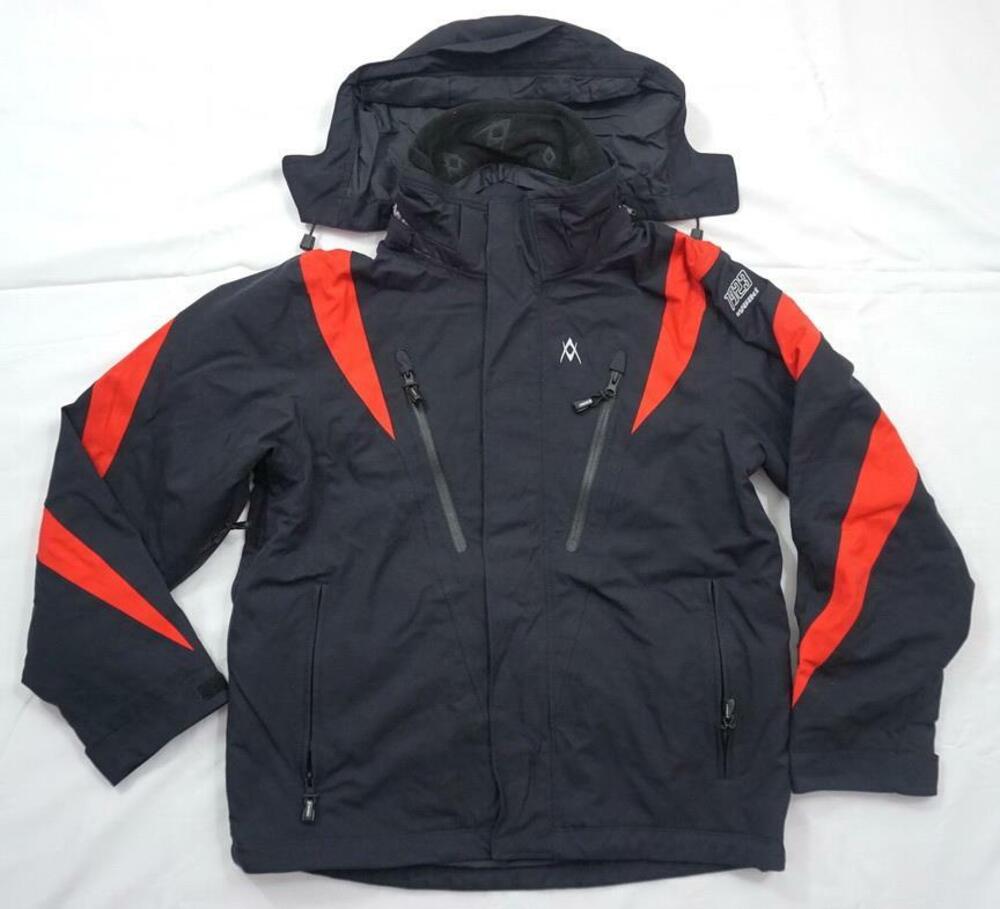 VOLKL MOTION TEX USED MEN S BLACK/RED WATERPROOF SKI/SNOWBOARDING JACKET